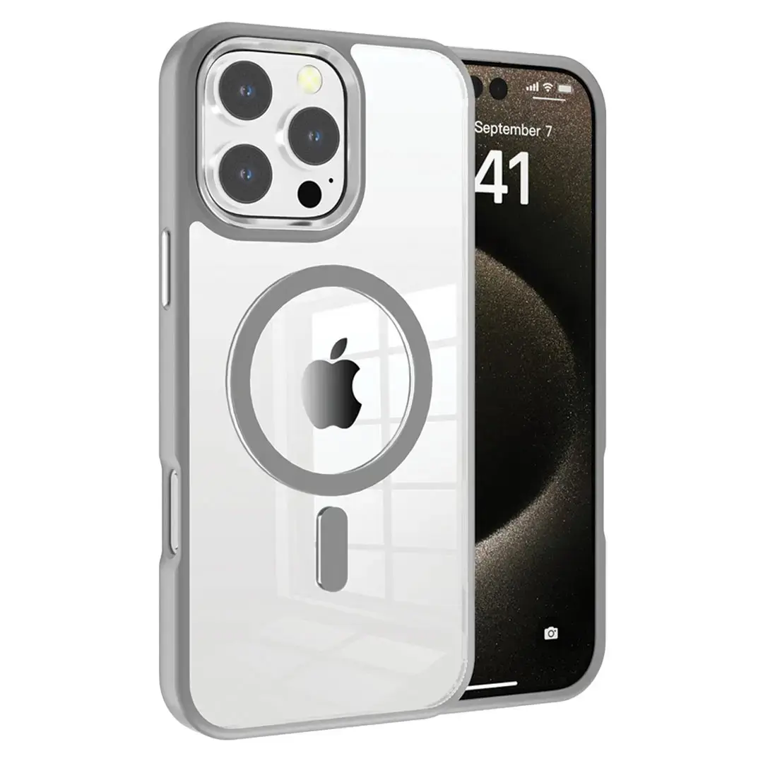 iPhone 17 Pro Max MagSafe Twotone Clear Case Gray
